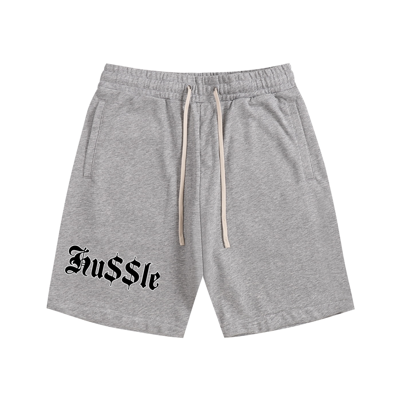 "Hussle" Essential Cotton Shorts