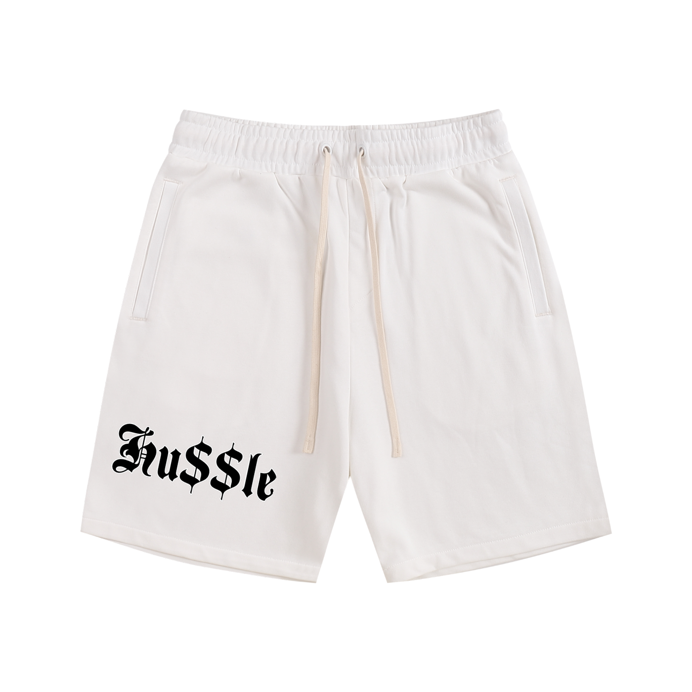 "Hussle" Essential Cotton Shorts