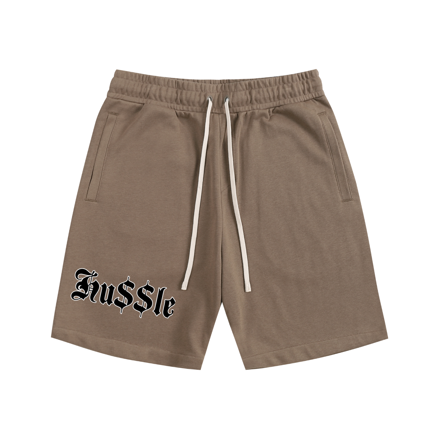 "Hussle" Essential Cotton Shorts